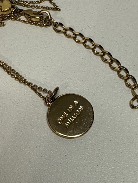 Kate spade 12k Gold-Plated Initials Pendant Necklace, 17" + 3" Extender - Picture 4 of 4